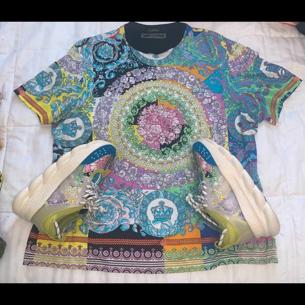 Versace shirt & shoes